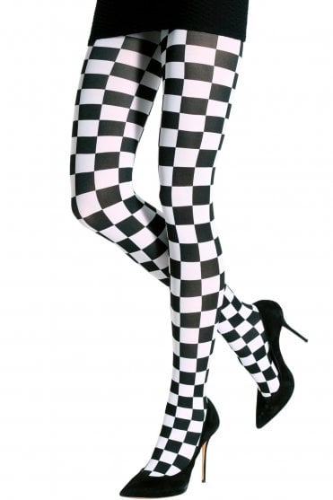 Two Toned Chess Tights