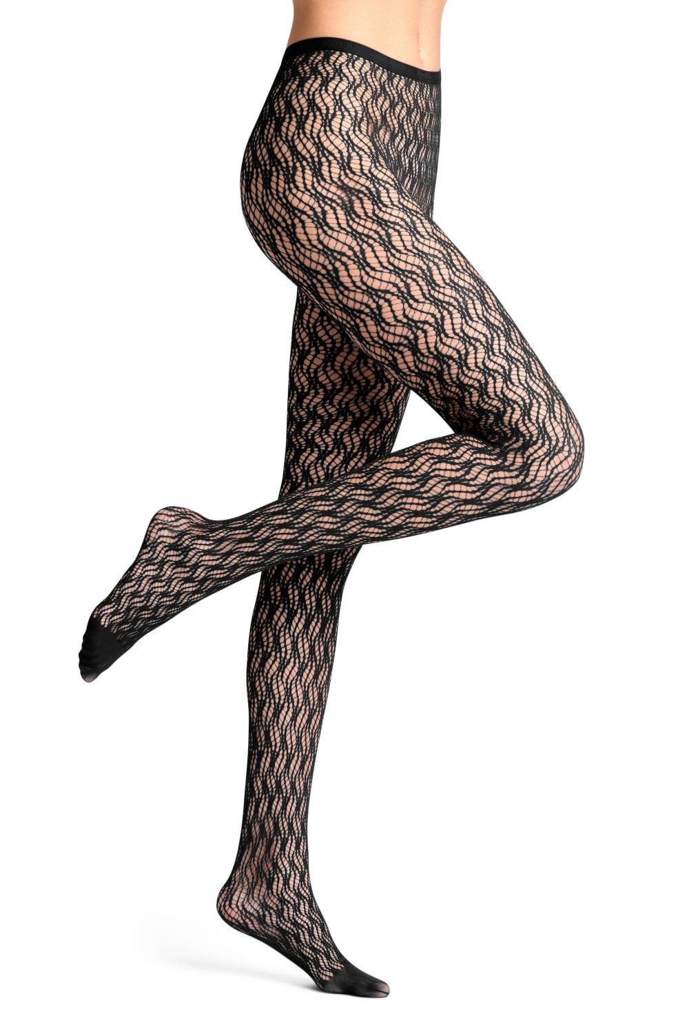 Falke Fluid Fusion Net Tights Colour: Black, Size: M/L