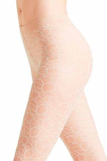 Grafitti Scratch Patterned Tights
