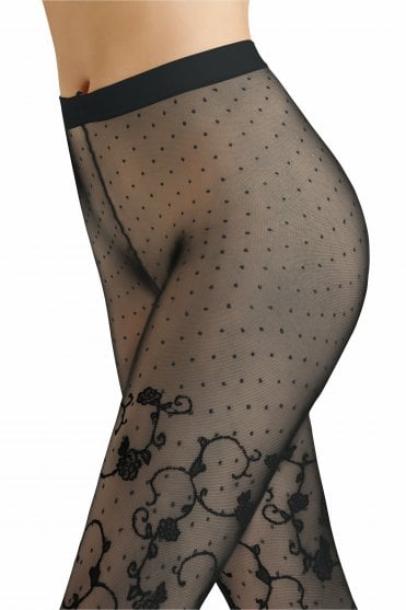 Poetic Cloud Patterned Tights