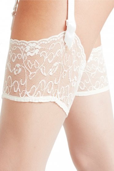 Seidenglatt 15 Stockings Off White