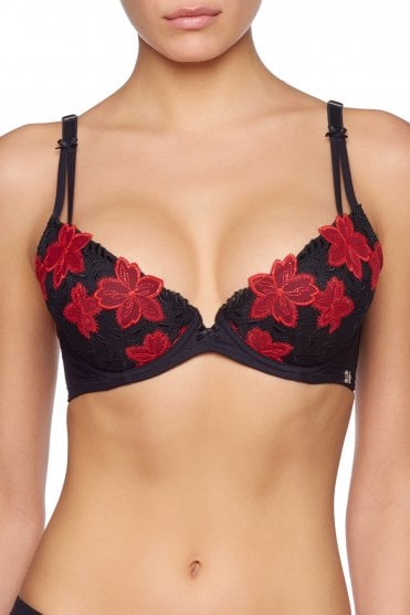 Millesia Sensuelle Push Up Bra Red