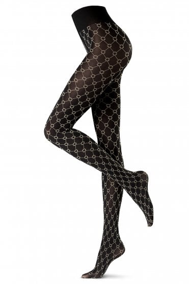 Oroblu Graphic Full Hub Tights Black